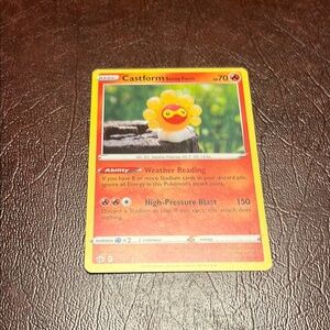 Castform Sunny Form Pokémon Card